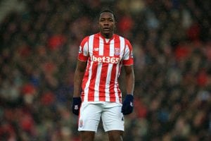 Stoke City's Giannelli Imbula during the Barclays Premier League match at the Britannia Stadium, Stoke-on-Trent.